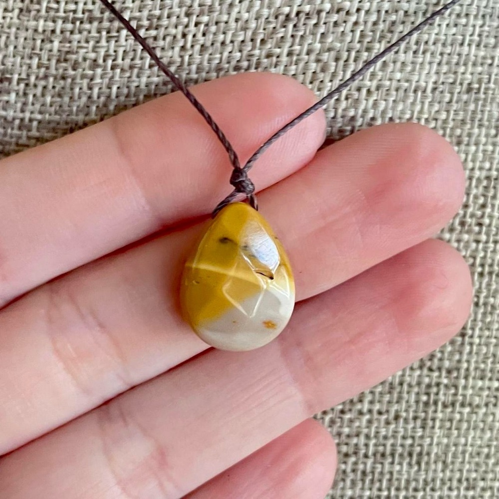 Handmade boho mookaite Jasper necklace
